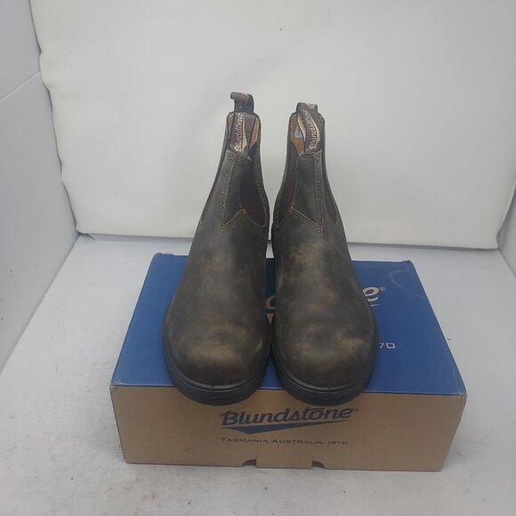 Blundstone MENS Chelsea Rustic Brown Boot - Picture 5 of 9